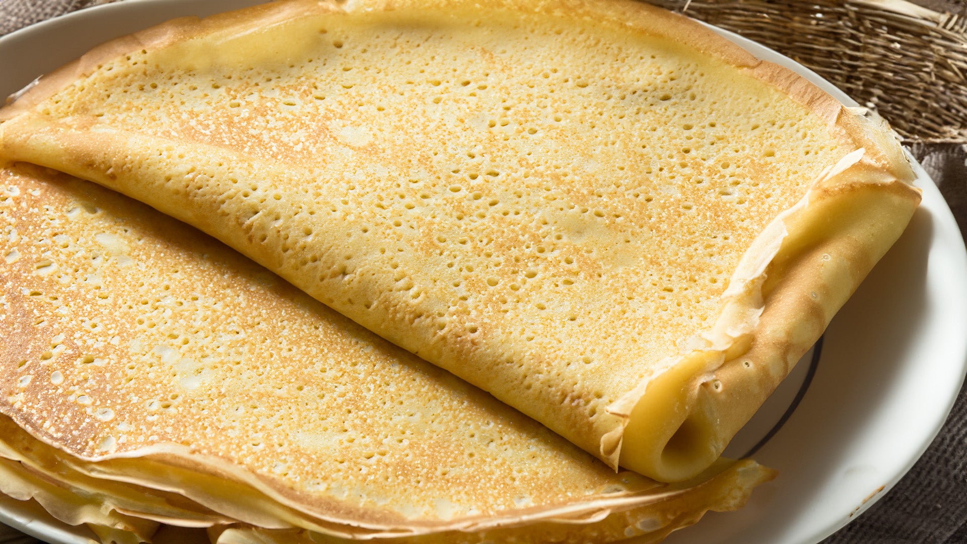 Crepes suzette en sartén anti-adherente