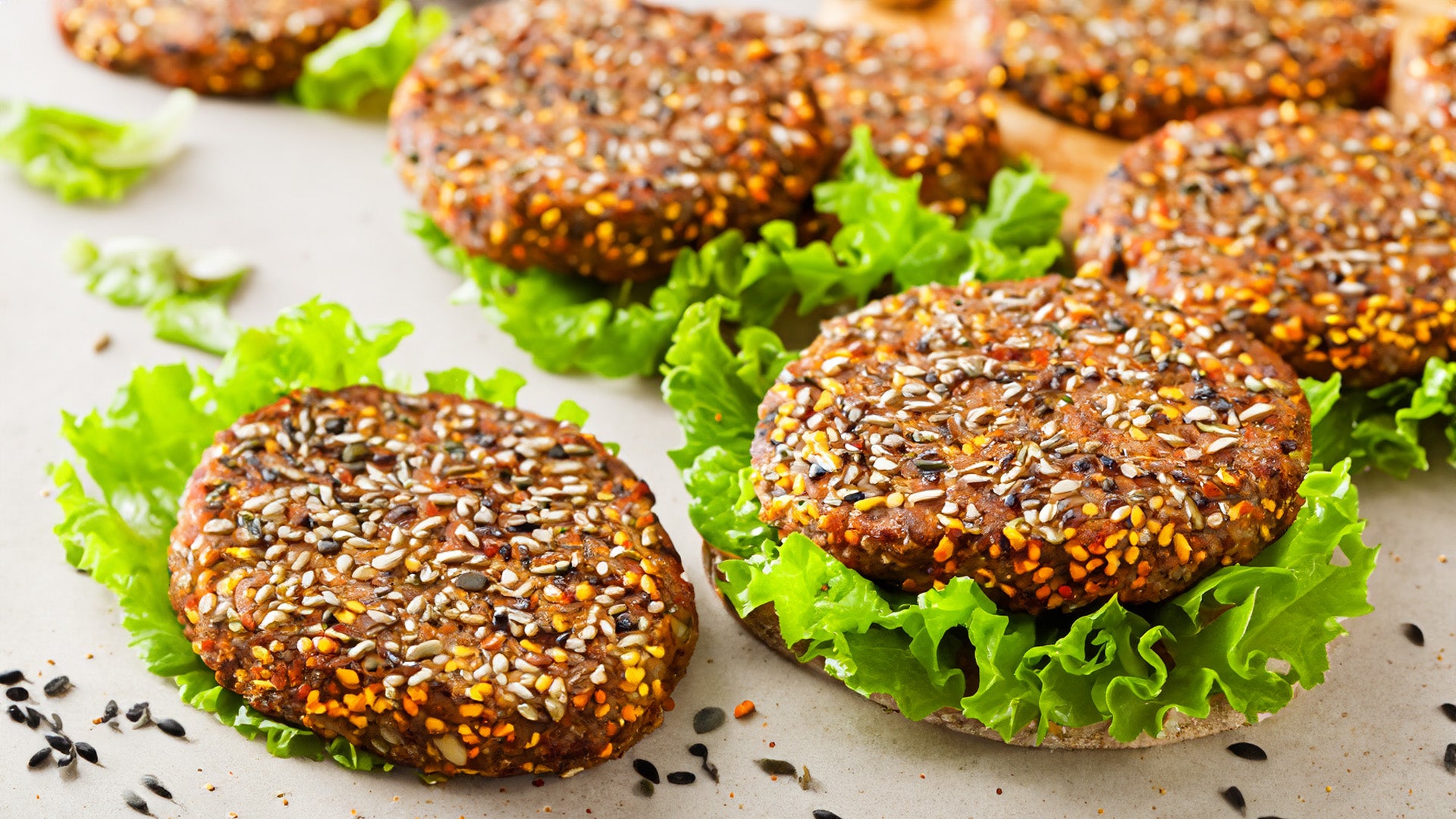 Hamburguesas Vegetarianas con Semillas Especiadas
