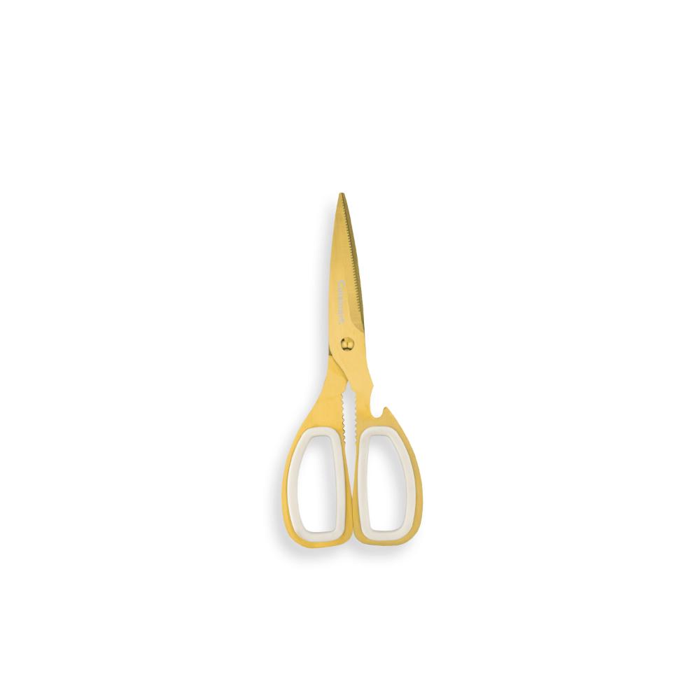 Set Cuchillos Dorados 15 Pzas Con Bloque Blanco Cuisinart