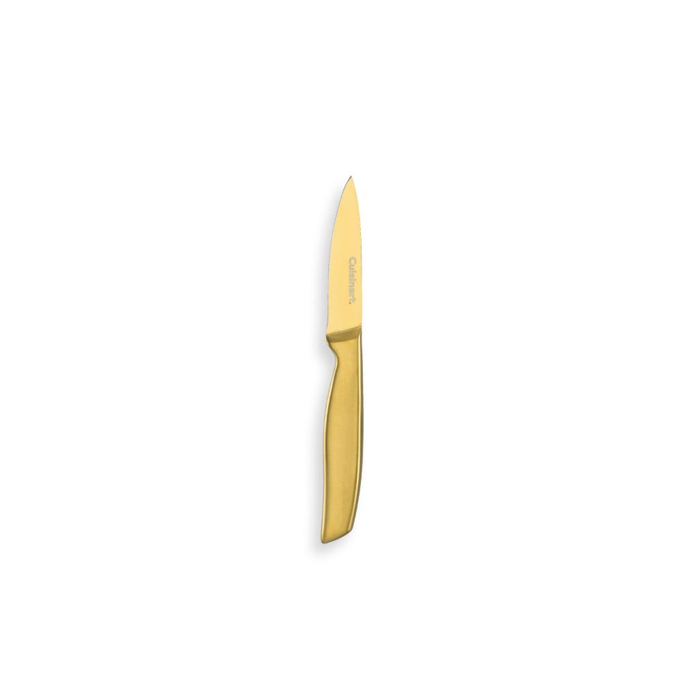 Set Cuchillos Dorados 15 Pzas Con Bloque Blanco Cuisinart