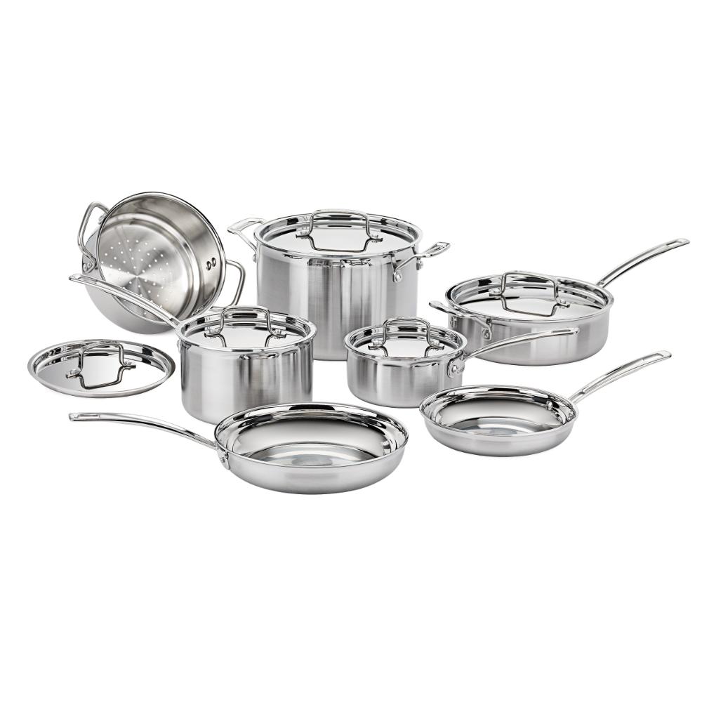 Batería Profesional 12 Pzas En Acero Inox Mcp-12N Cuisinart