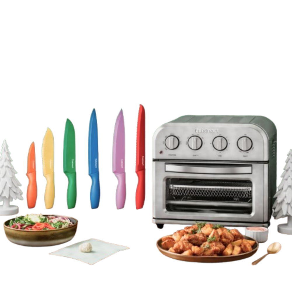 Horno Tostador TOA-28 + Juego de Cuchillos de Colores C55-01-12 de Cuisinart®