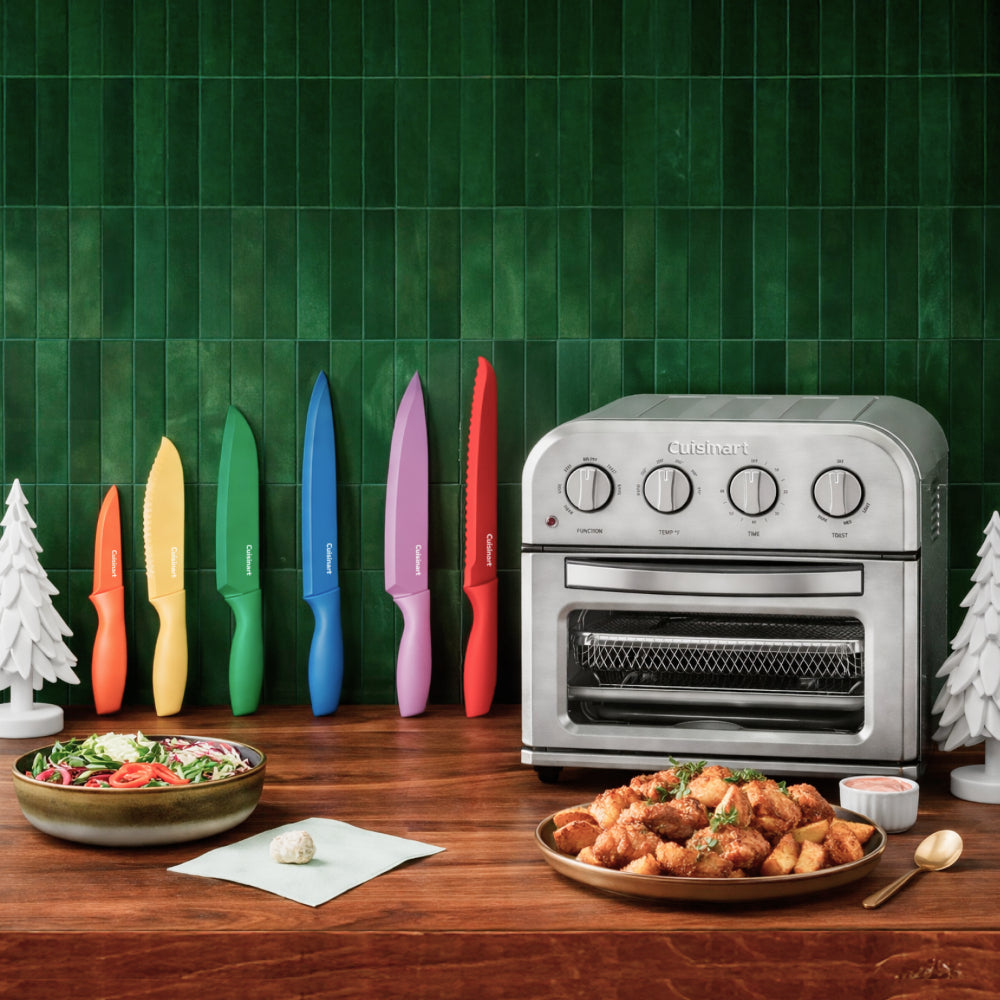 Horno Tostador TOA-28 + Juego de Cuchillos de Colores C55-01-12 de Cuisinart®