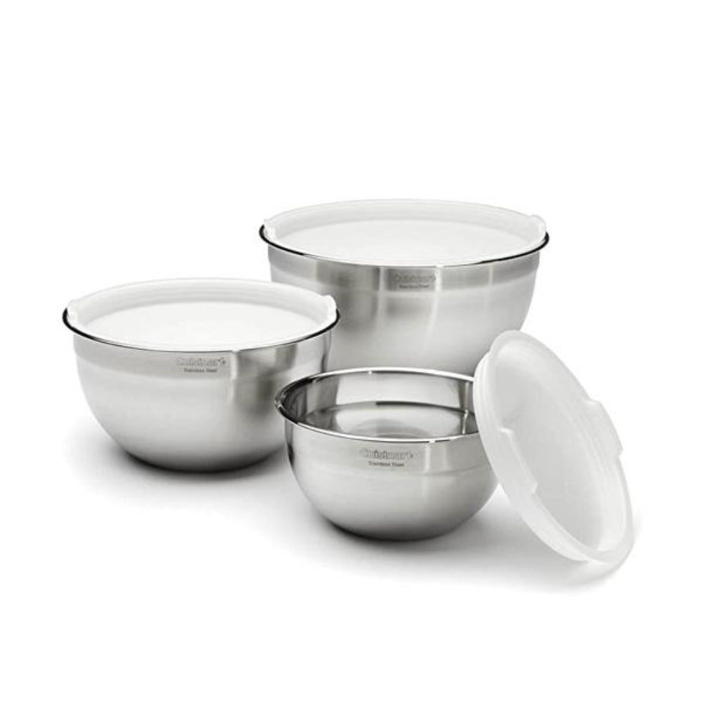 Bowls De Acero Inoxidable Para Mezclar De 3 Pcs Con Tapa Ctg-00-Smb De Cuisinart®