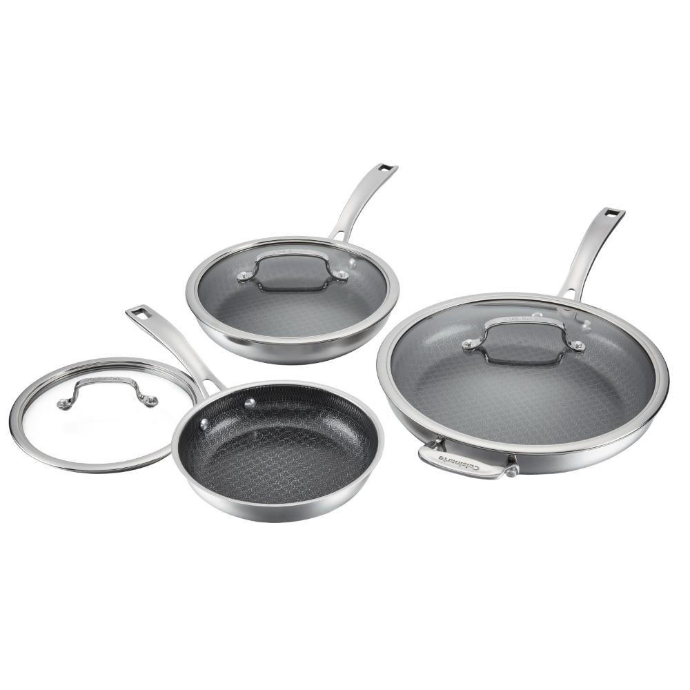 Juego De Sartenes Fusionplus De Acero Inoxidable (8", 10")
