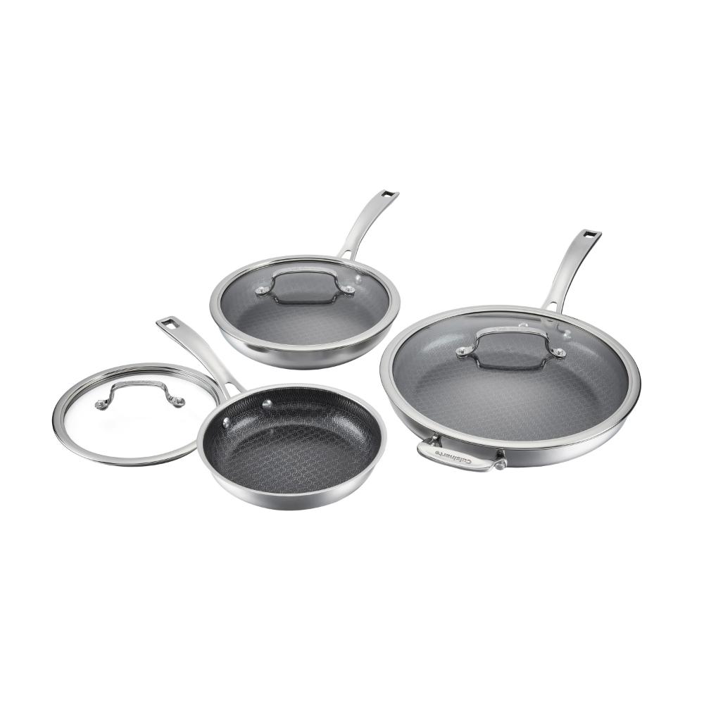 Juego De Sartenes Fusionplus De Acero Inoxidable (8", 10")