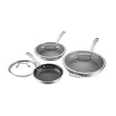 Juego De Sartenes Fusionplus De Acero Inoxidable (8", 10")