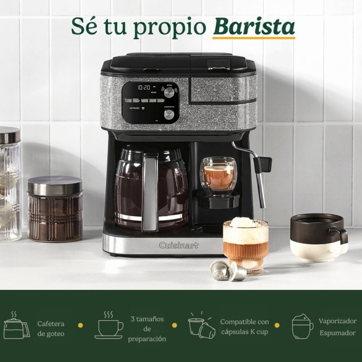 Coffee Center® Barista Bar Cafetera SS-4N1NASC de Cuisinart®