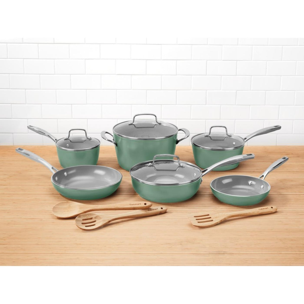 Set De Ollas Antiadherentes , Aluminio- Cerámica , 13 Piezas 53G-13SG de Cuisinart®_002