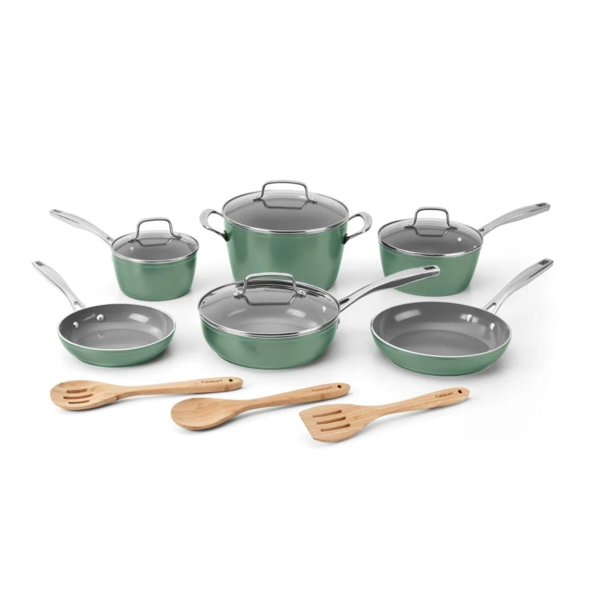 Set De Ollas Antiadherentes , Aluminio- Cerámica , 13 Piezas 53G-13SG de Cuisinart®_001