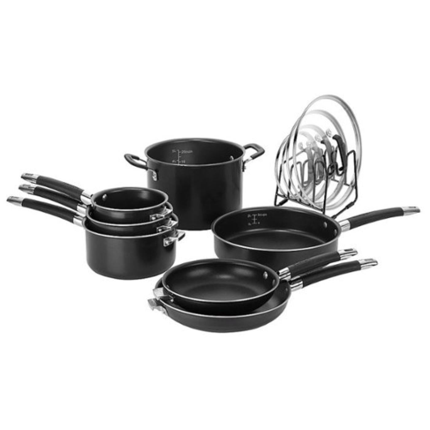 Set De Cocina Smartnest Antiadherente, Aluminio, 12 Piezas N51-12BK de Cuisinart®_001