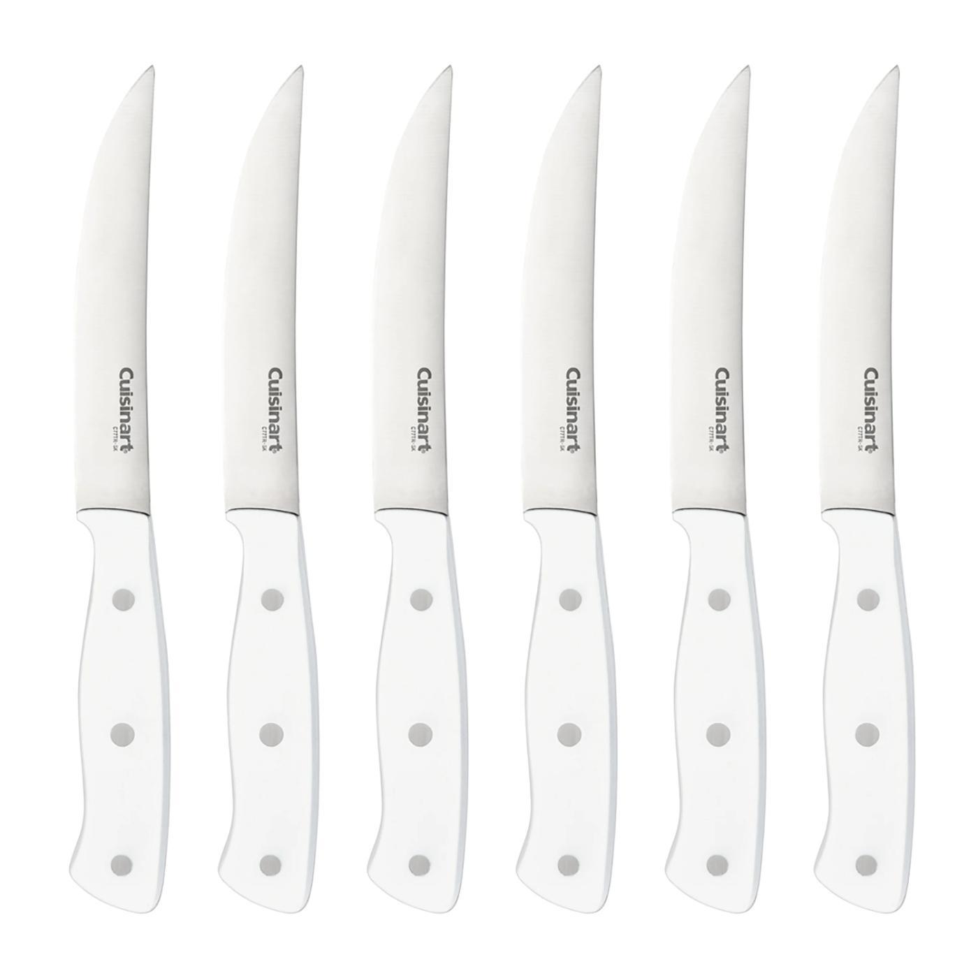 Cuchillos Para Carne, 6 Piezas, Blanco C77TR-S6SKW de Cuisinart®_001