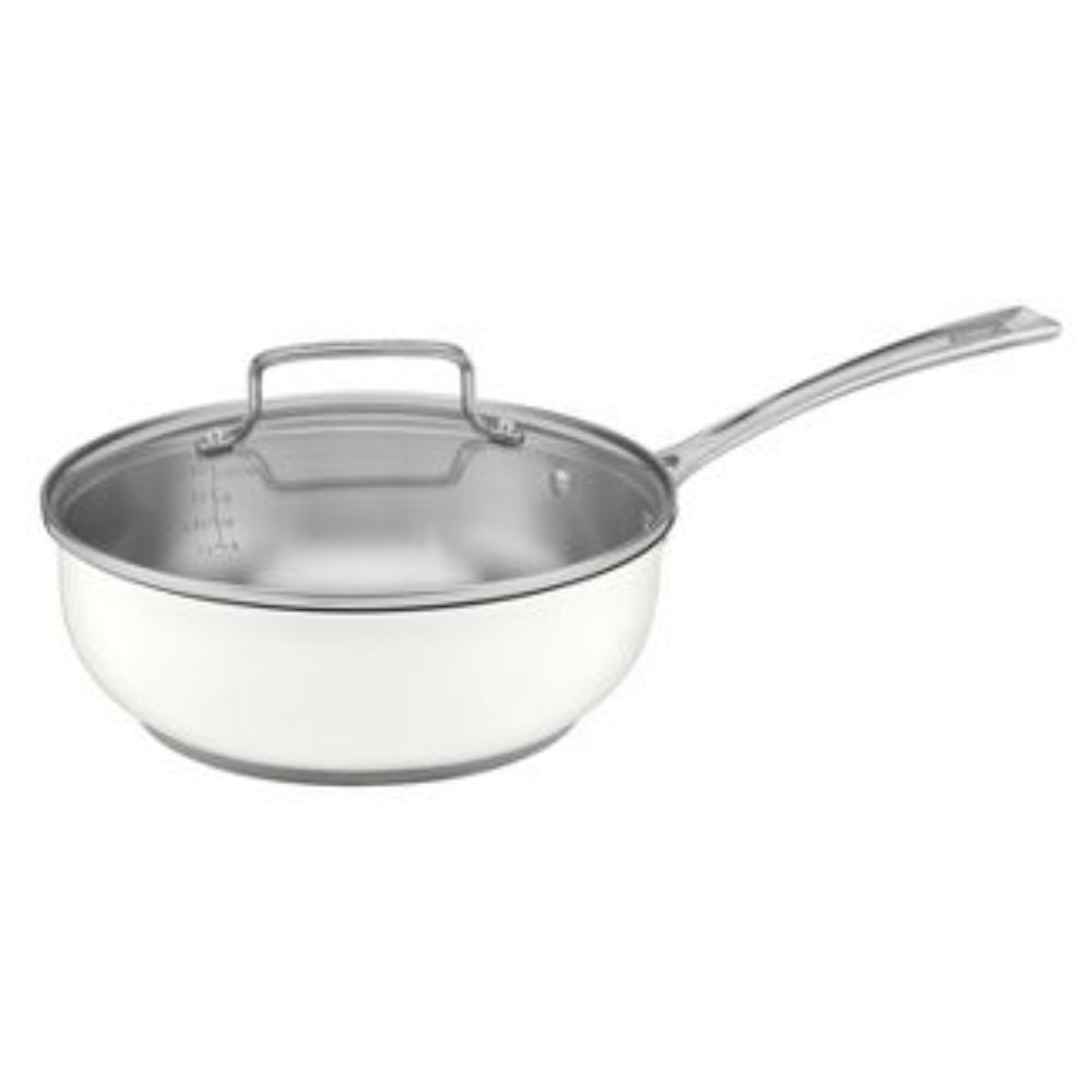 Sartén De Chef De 3 Qt De Acero Inoxidable Con Cov