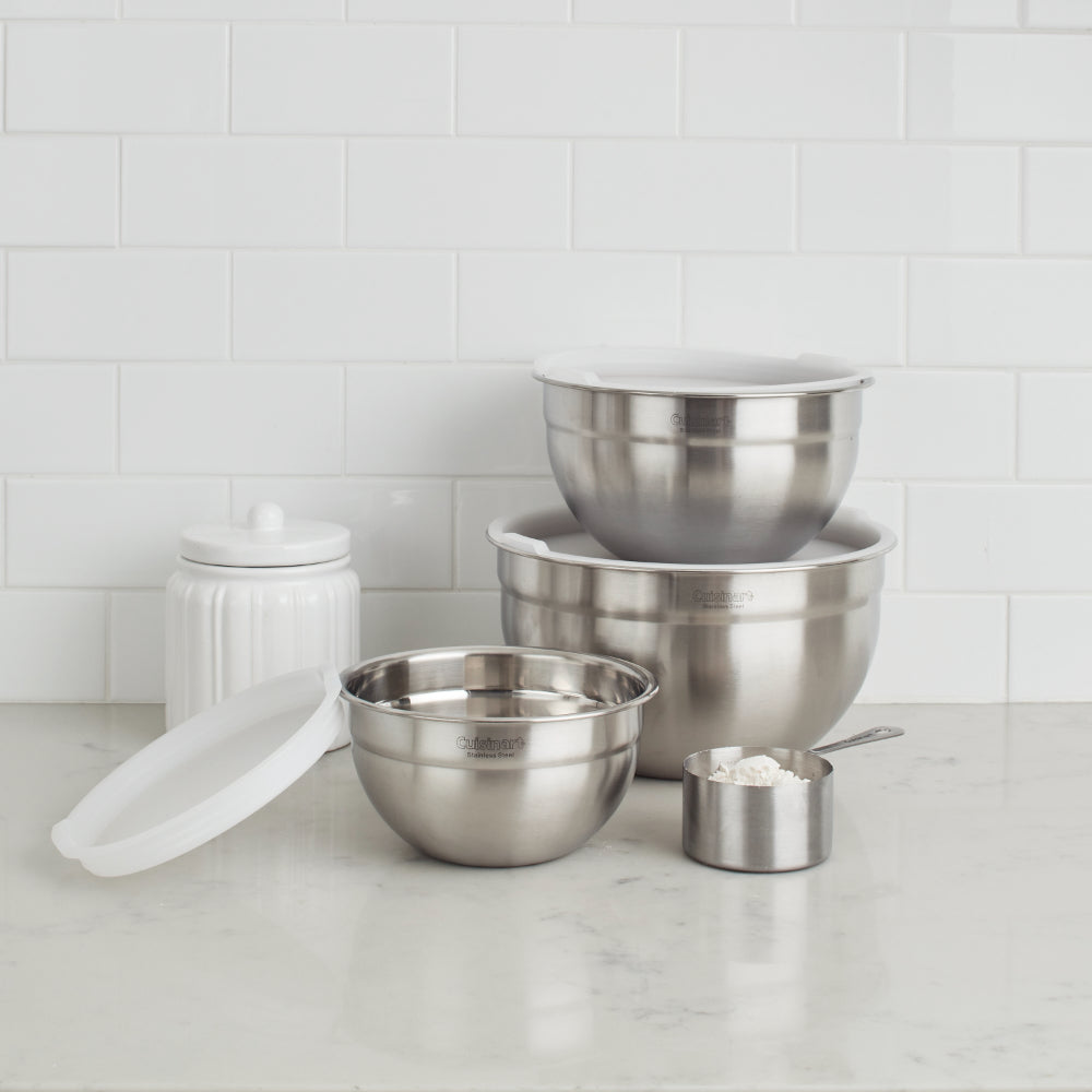 Set De 3 Tazones Para Mezclar De Acero Inoxidable Base Antideslizante Cuisinart®_002