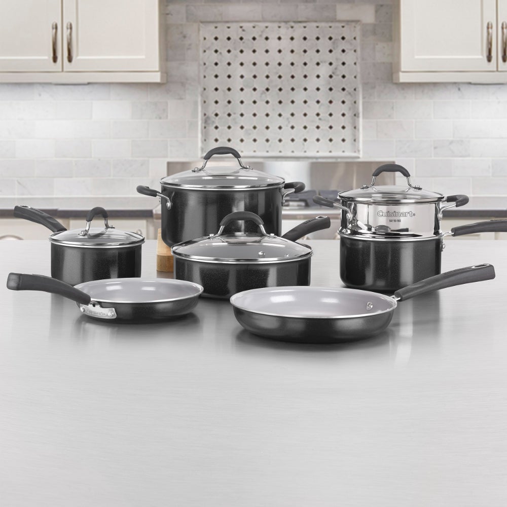 Juego De Batería De Ollas De 11 Piezas Cuisinart® (54C-11BK)