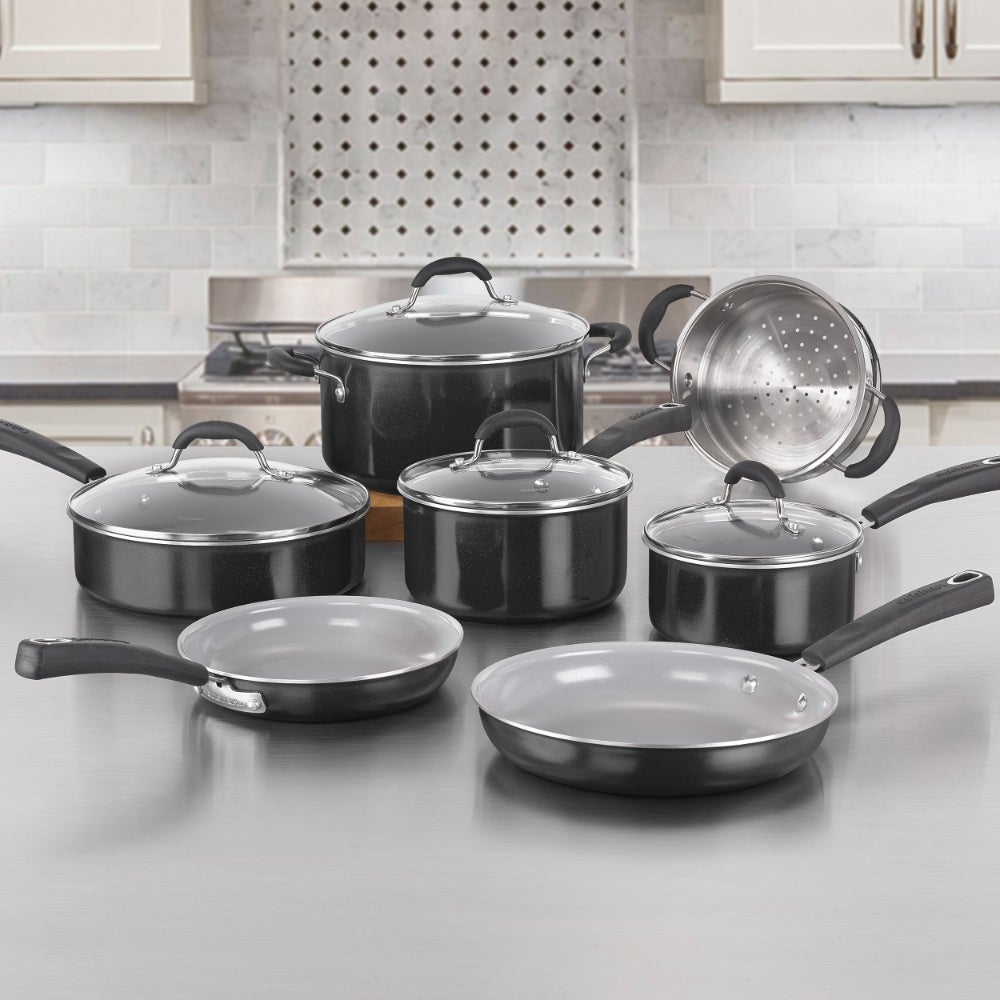 Juego De Batería De Ollas De 11 Piezas Cuisinart® (54C-11BK)