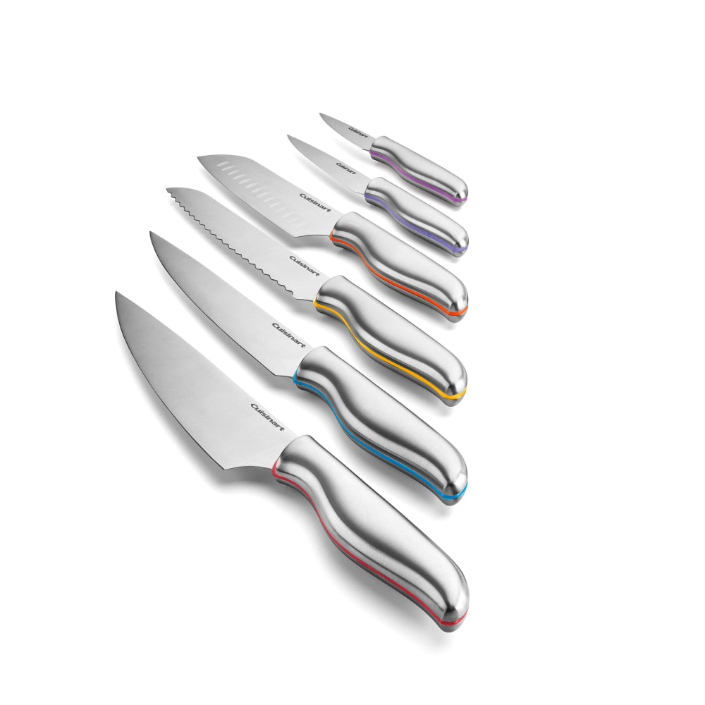 Set Cuchillos Acero Colores