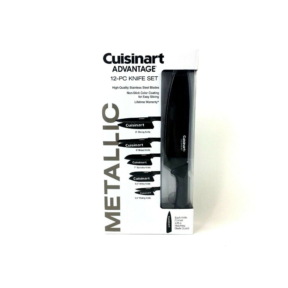 Juego de Cuchillos por 12 Piezas Negro Cuisinart C55-12PMB
