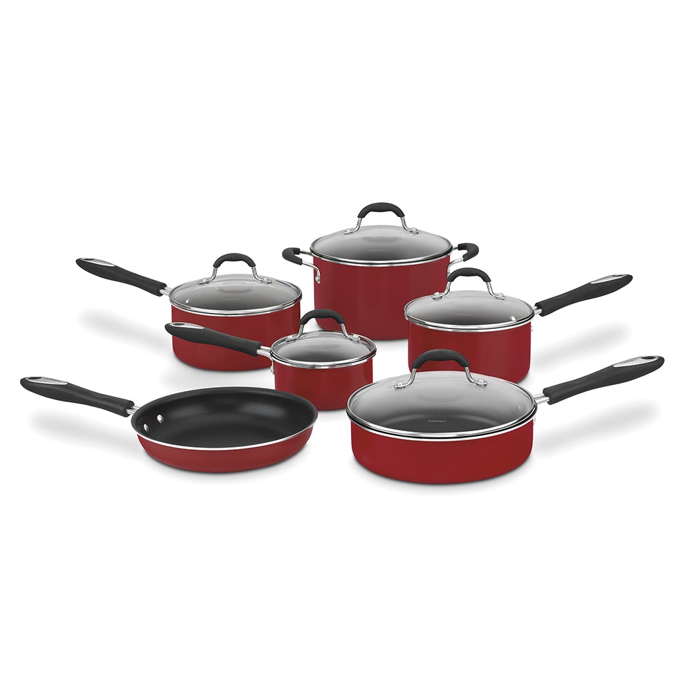 Juego De Ollas Rojas 11 Piezas Cuisinart (55-11R)