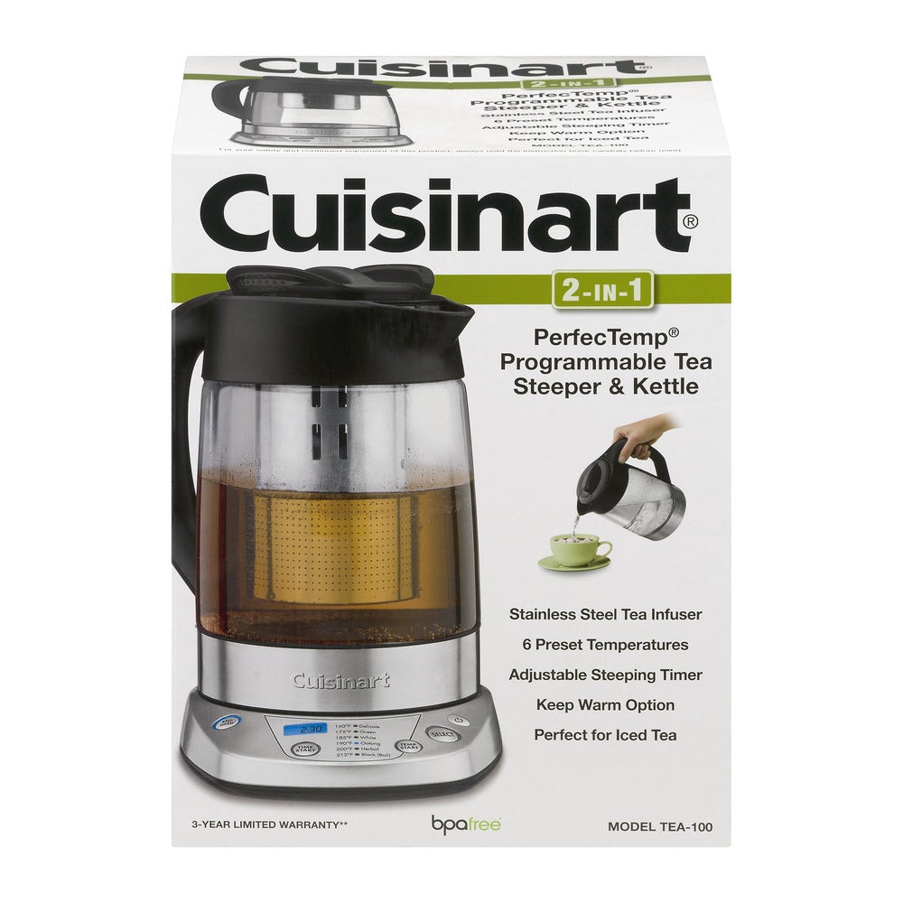 Tetera Programable y Hervidor de Agua Cuisinart TEA-100