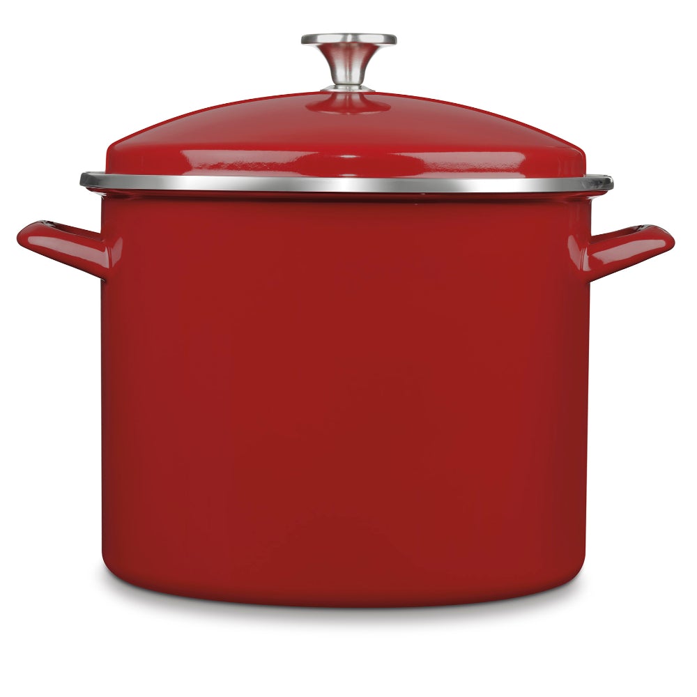 Olla de Acero Esmaltado con Tapa de 12/4 Cuisinart EOS126-28R