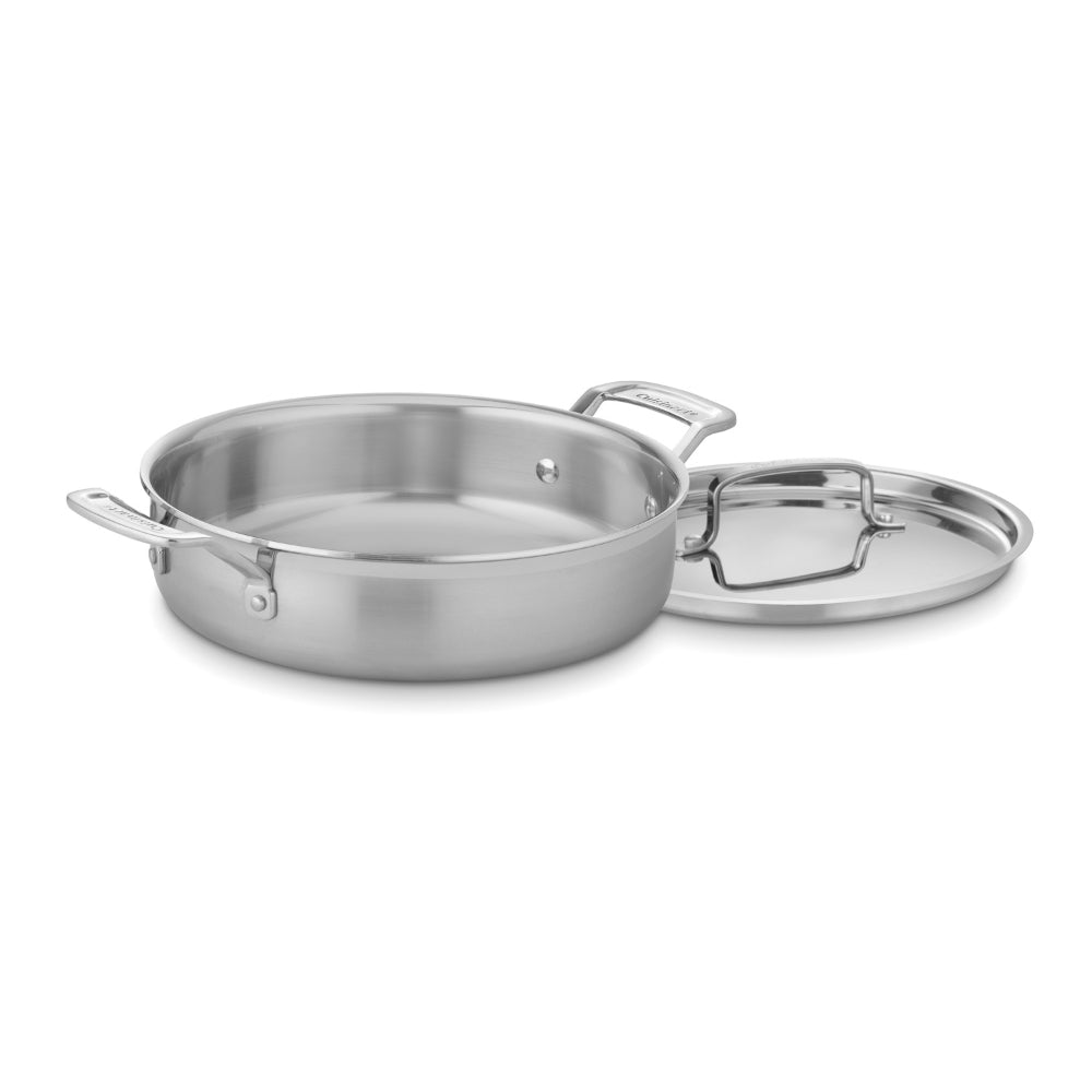Olla con Tapa Acero Inoxidable de 3/4 Gris Cuisinart MCP55-24N
