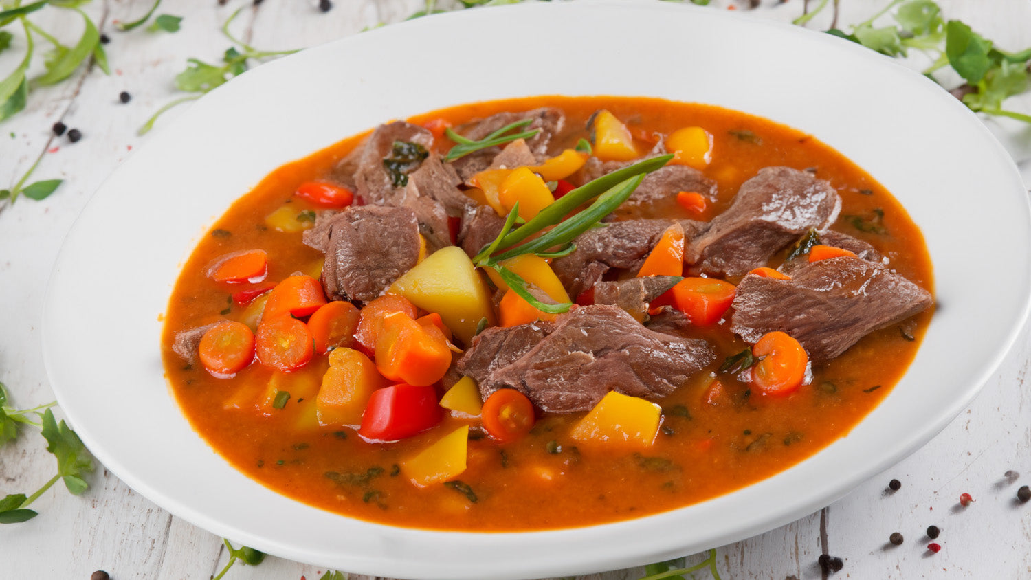 Estofado de ternera con verduras