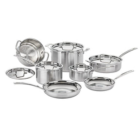 Batería Profesional 12 Pzas En Acero Inox Mcp-12N Cuisinart