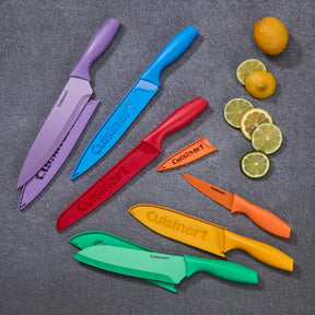 Juego De Cuchillos De Colores 12 Pzas  Cuisinart