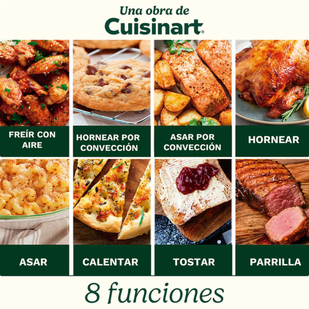 Horno, Tostador, Asador y AirFryer 8 en 1 TOA-70 Cuisinart®