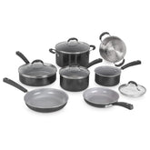 Set de Ollas Antiadherentes de 11 pcs Cerámica 54C-11BKC de Cuisinart®