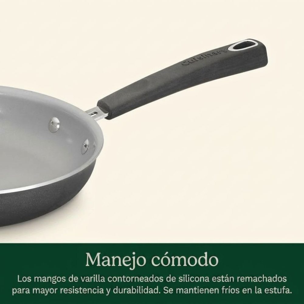 Set de Ollas Antiadherentes de 11 pcs Cerámica 54C-11BKC de Cuisinart®