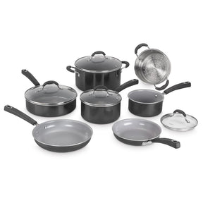Set de Ollas Antiadherentes de 11 pcs Ceramica XT 54C-11BK de Cuisinart_001