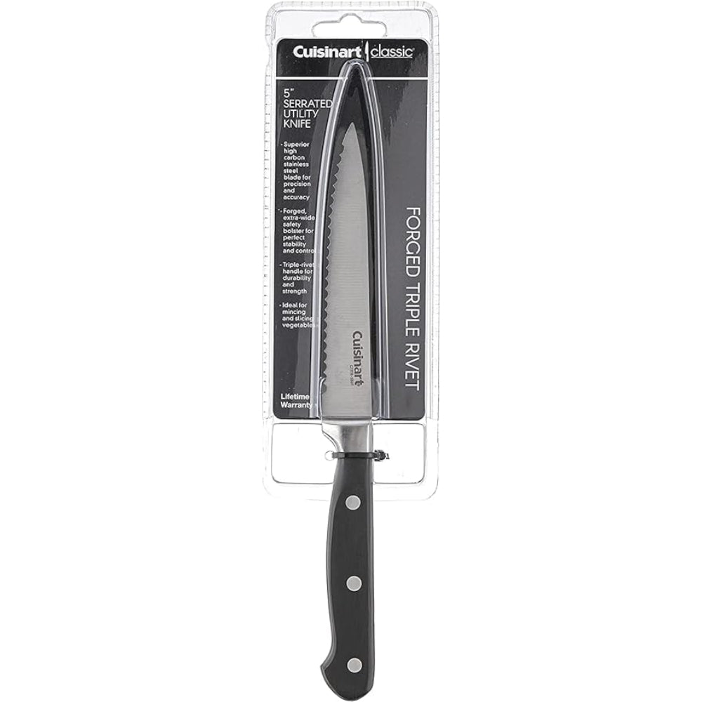 Cuchillo Serrado Multiuso de Acero Inoxidable de 12 cm Nitrogen Collection C77TR-5SUT de Cuisinart®