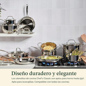 Sartén de acero inoxidable Chef's Classic™ de 8" 722-20C de Cuisinart®