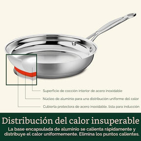 Sartén de acero inoxidable Chef's Classic™ de 25 cm 722-24C de Cuisinart®