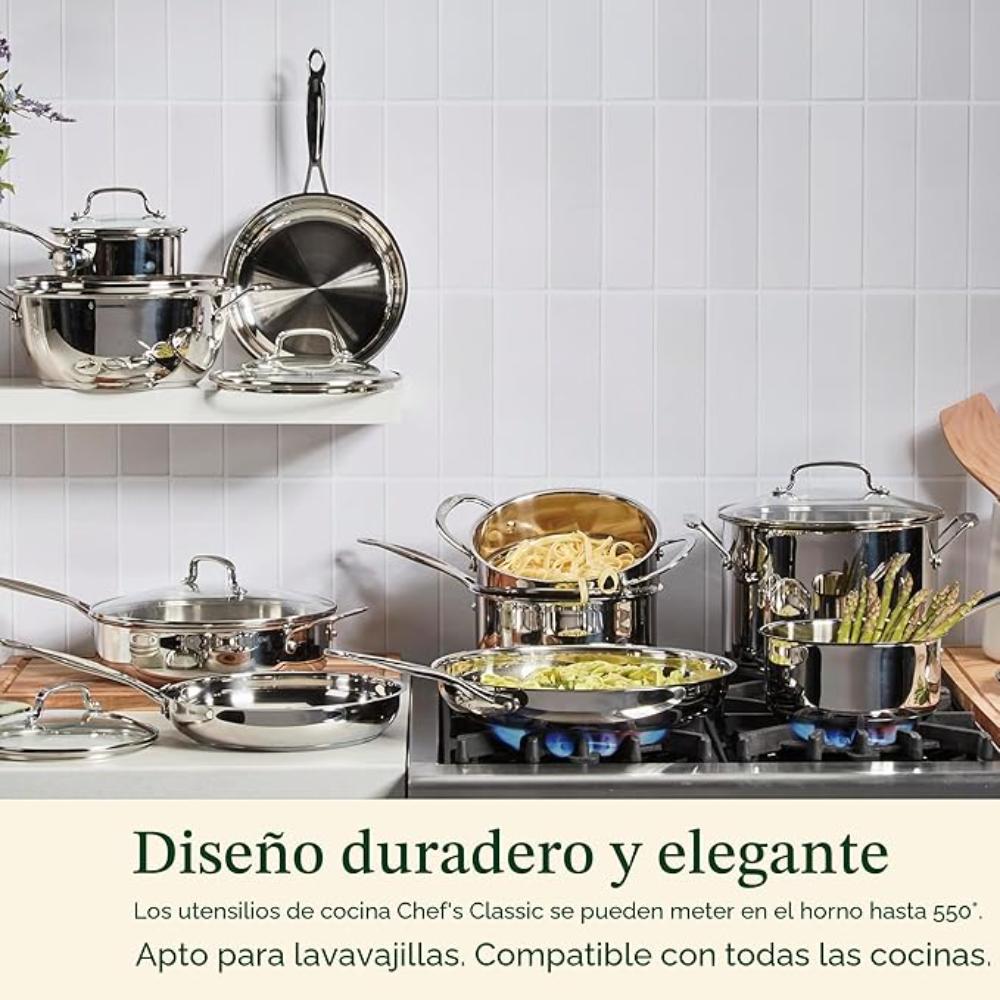Sartén de acero inoxidable Chef's Classic™ de 25 cm 722-24C de Cuisinart®
