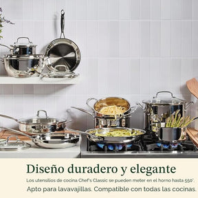Sartén de acero inoxidable Chef's Classic™ de 25 cm 722-24C de Cuisinart®