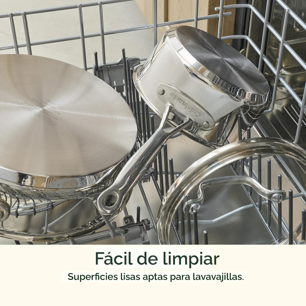 Set de Ollas De Acero Inoxidable De 11 pcs Chef 'S Classic™ 77-11G de Cuisinart®