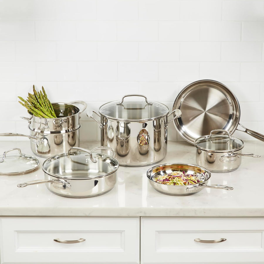 Set de Ollas de Acero Inoxidable de 11 pcs Chef's Classic™ 77-11GC de Cuisinart®