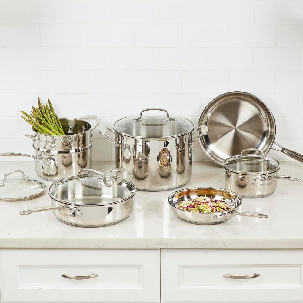 Set de Ollas De Acero Inoxidable De 11 pcs Chef 'S Classic™ 77-11G de Cuisinart®