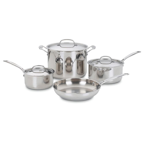 Set de Ollas de Acero Inoxidable de 7 pcs Chef ́s Classic™ 77-7 de Cuisinart®