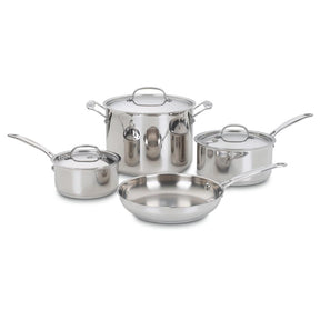 Set de Ollas de Acero Inoxidable de 7 pcs Chef ́s Classic™ 77-7 de Cuisinart®