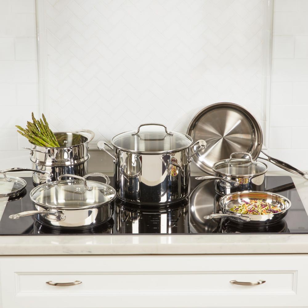Set de Ollas de Acero Inoxidable de 11 pcs Chef's Classic™ 77-11G de Cuisinart®