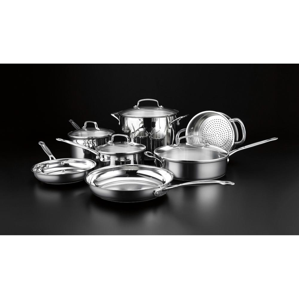 Set de Ollas de Acero Inoxidable de 11 pcs Chef's Classic™ 77-11G de Cuisinart®