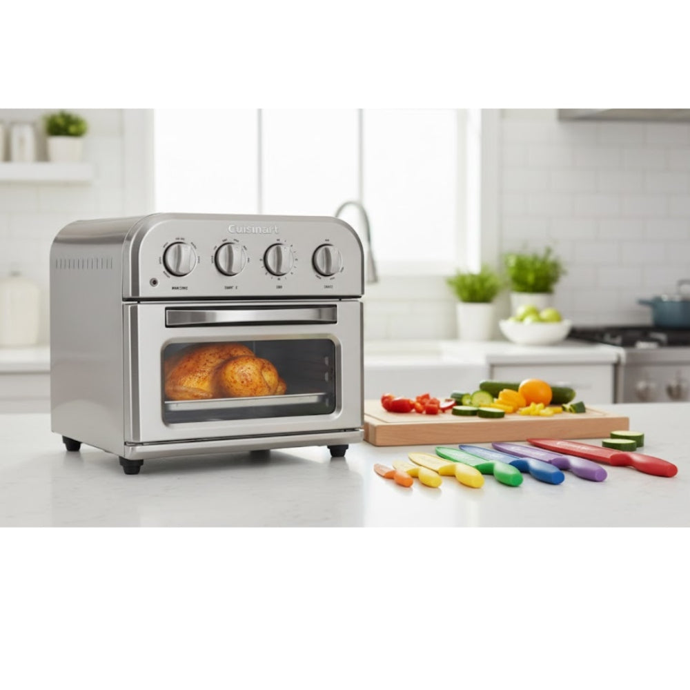 Horno Tostador TOA-28 + Juego de Cuchillos de Colores C55-01-12 de Cuisinart®