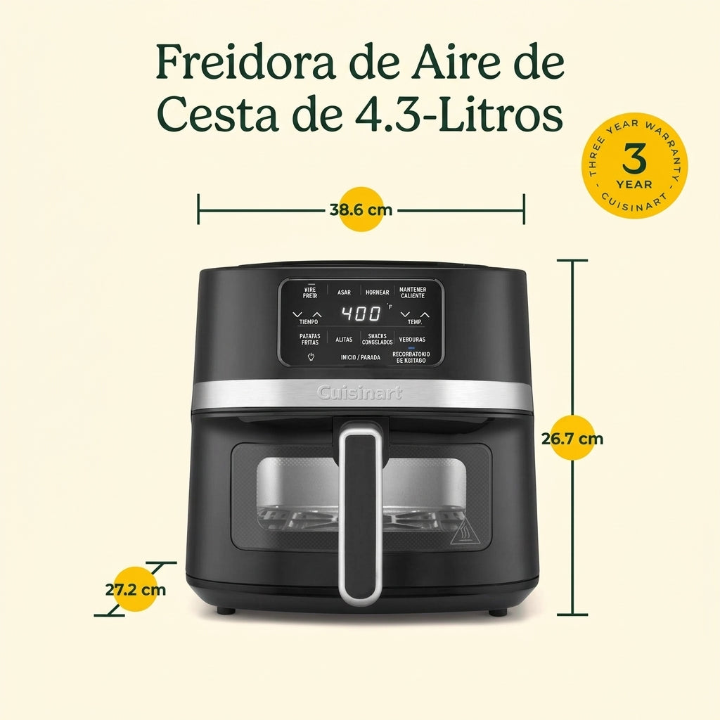 Airfryer Digital 4 en 1 de 4.5 L AIR-160NAS de Cuisinart®