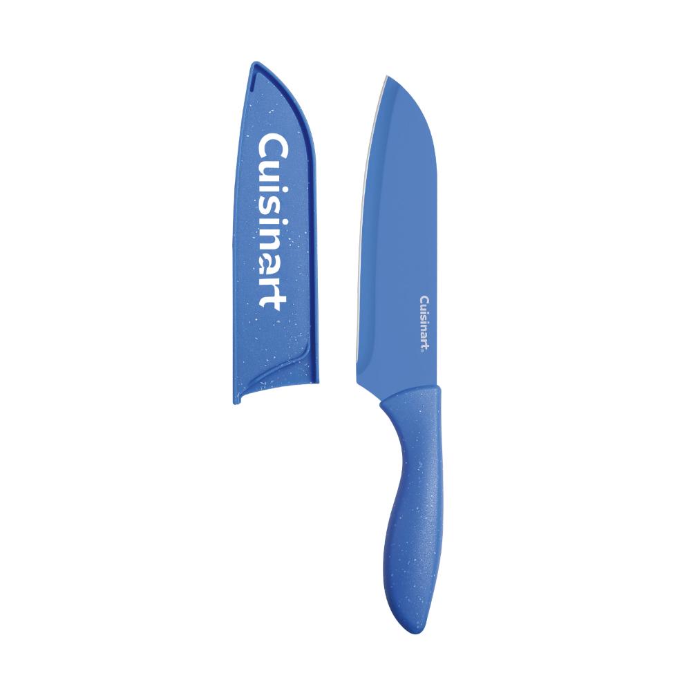 Set Cubiertos 10 Pzas Recubrimiento Cerámico Azul Cuisinart