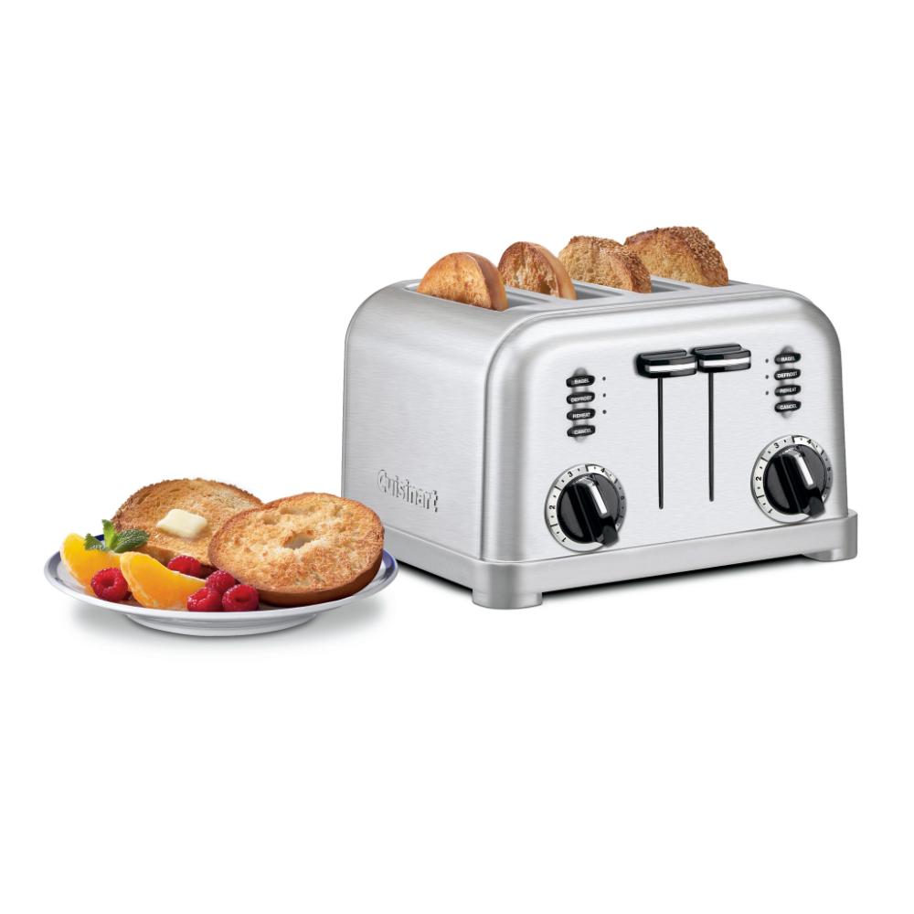 Tostador Metálico de 4 Rebanadas CPT-180 de Cuisinart®