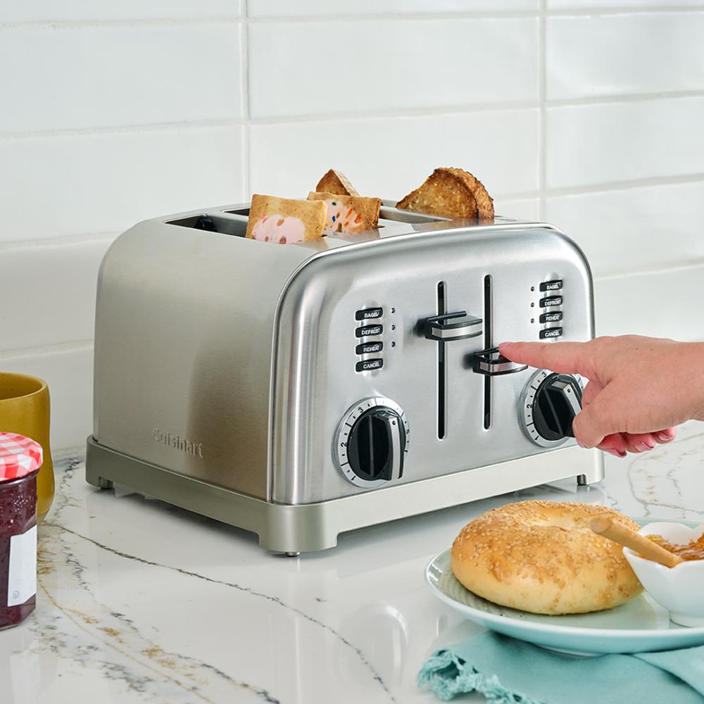 Tostador Metálico de 4 Rebanadas CPT-180 de Cuisinart®
